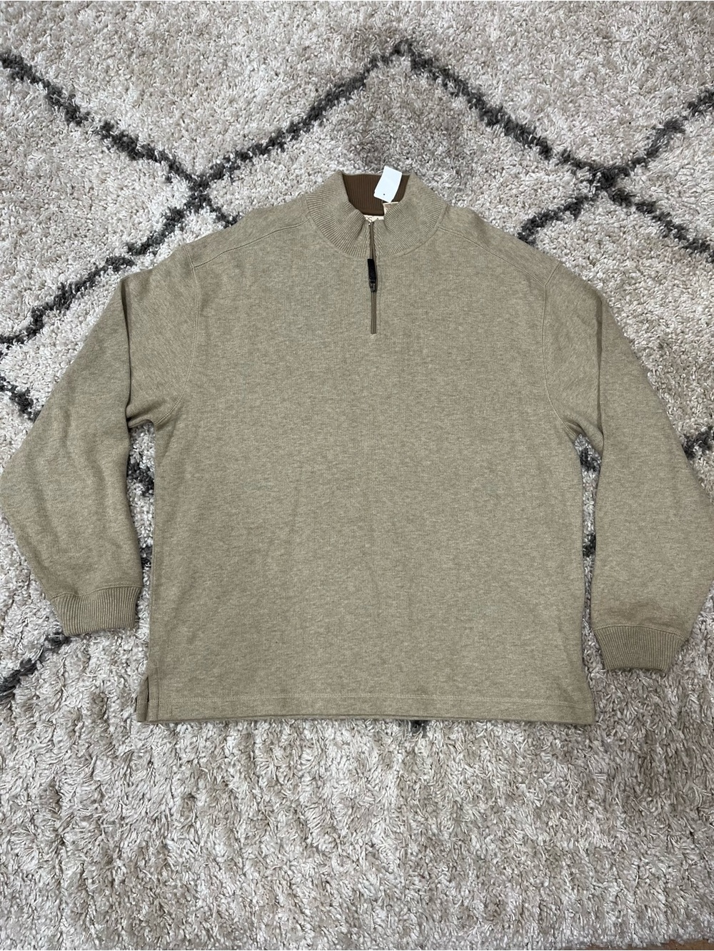 Jos. A. Bank Men's Tan Half-Zip Sweater